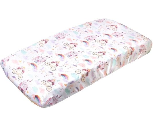 Copper Pearl Premium Knit Diaper Changing Pad Cover - Enchanted - X0029FAE83