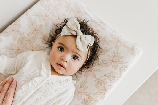 Copper Pearl Premium Knit Diaper Changing Pad Cover - Kiana - X002S938AV