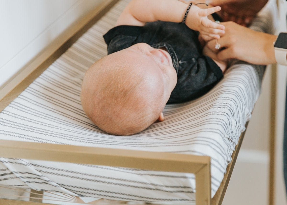 Copper Pearl Premium Knit Diaper Changing Pad Cover - Midtown - X001Z84ZDF