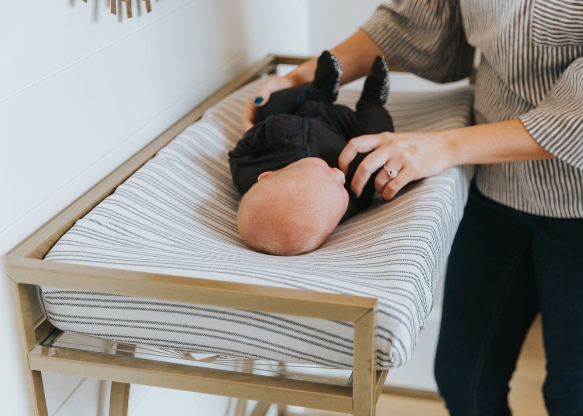 Copper Pearl Premium Knit Diaper Changing Pad Cover - Midtown - X001Z84ZDF