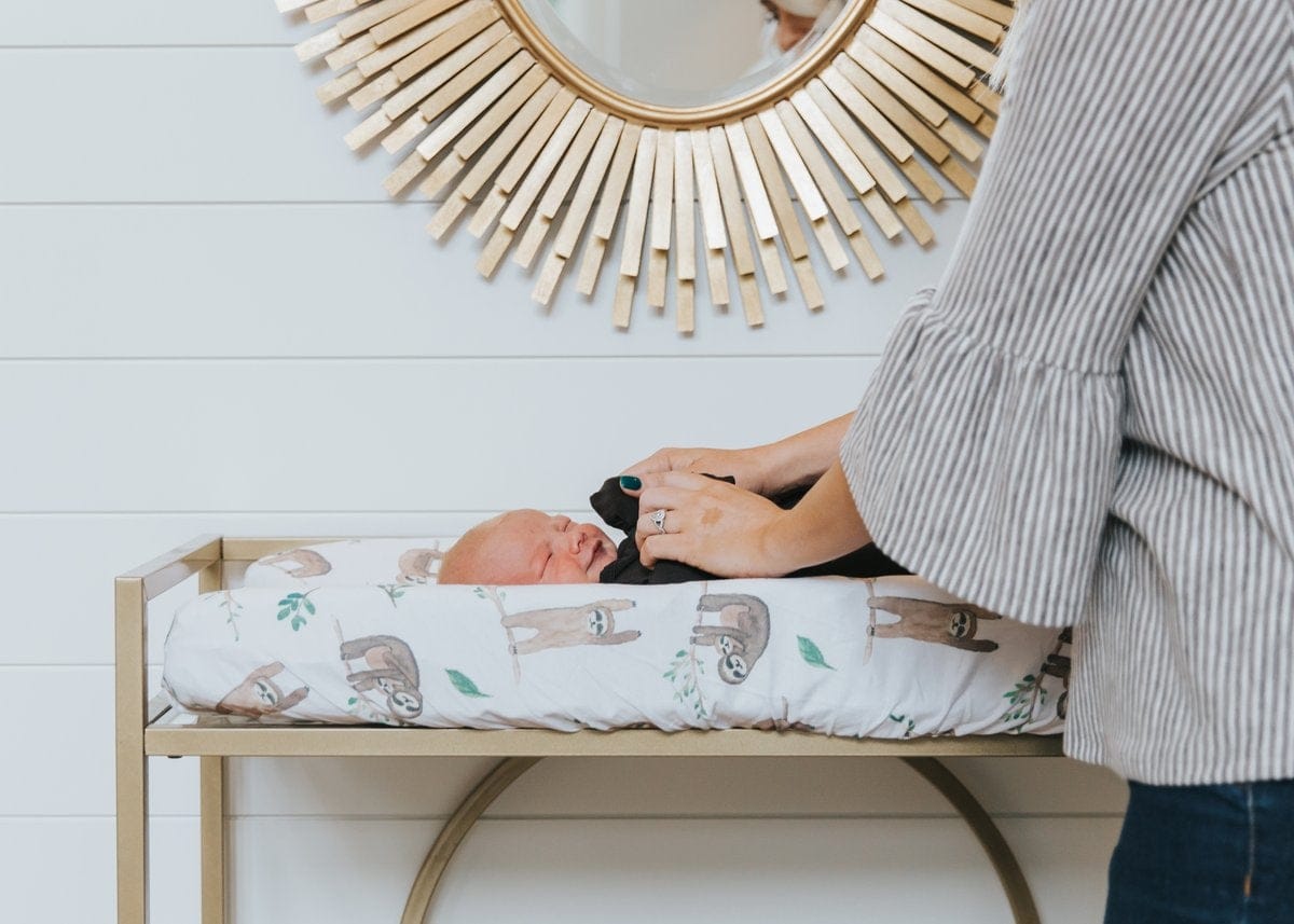 Copper Pearl Premium Knit Diaper Changing Pad Cover - Noah - X001YYBMZ9