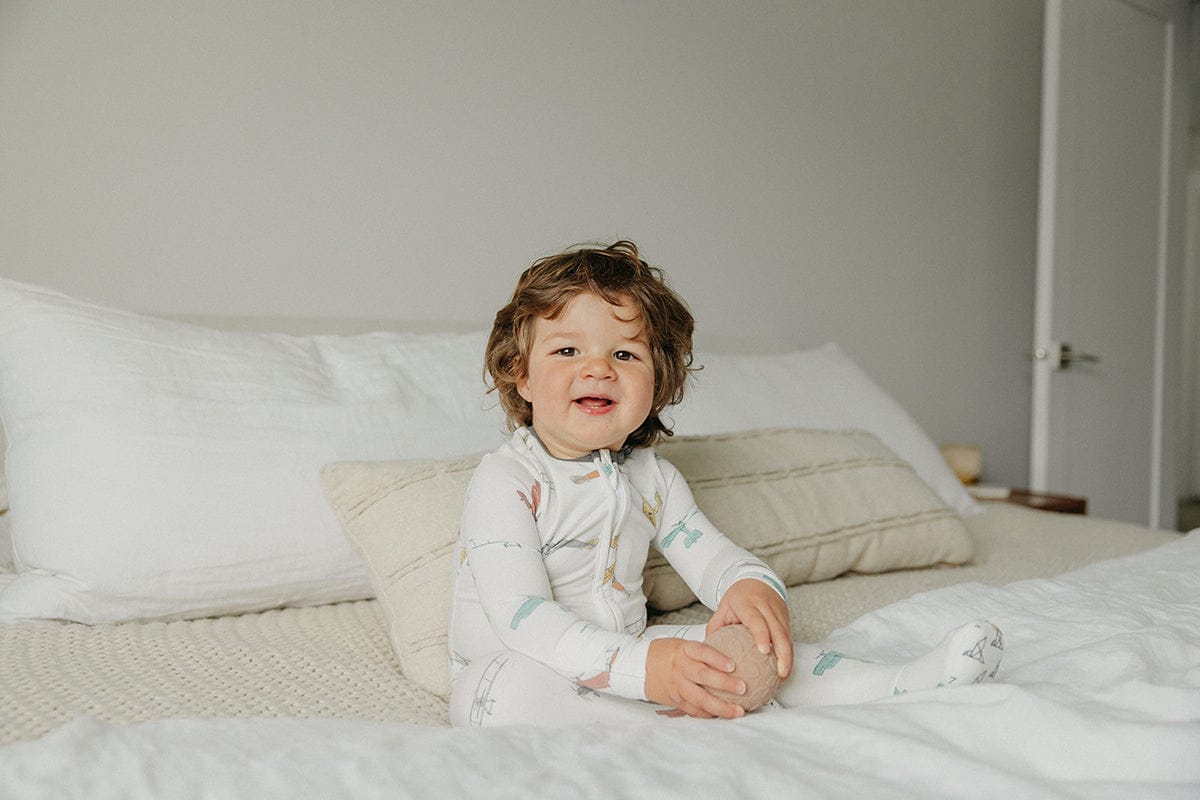 Copper Pearl Zip-up Footie - Ace (3-6M) - X003QEOYAP