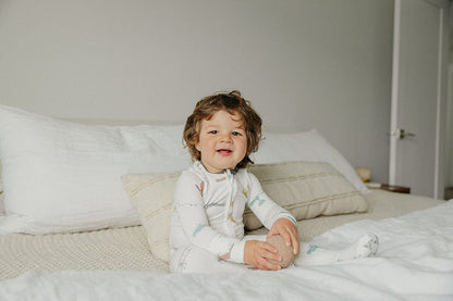 Copper Pearl Zip-up Footie - Ace (3-6M) - X003QEOYAP