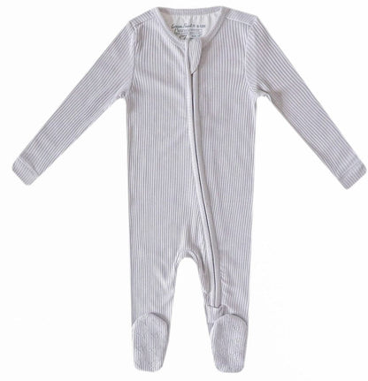 Copper Pearl Zip-up Footie, Ash (0-3M) - X003V4NA5Z