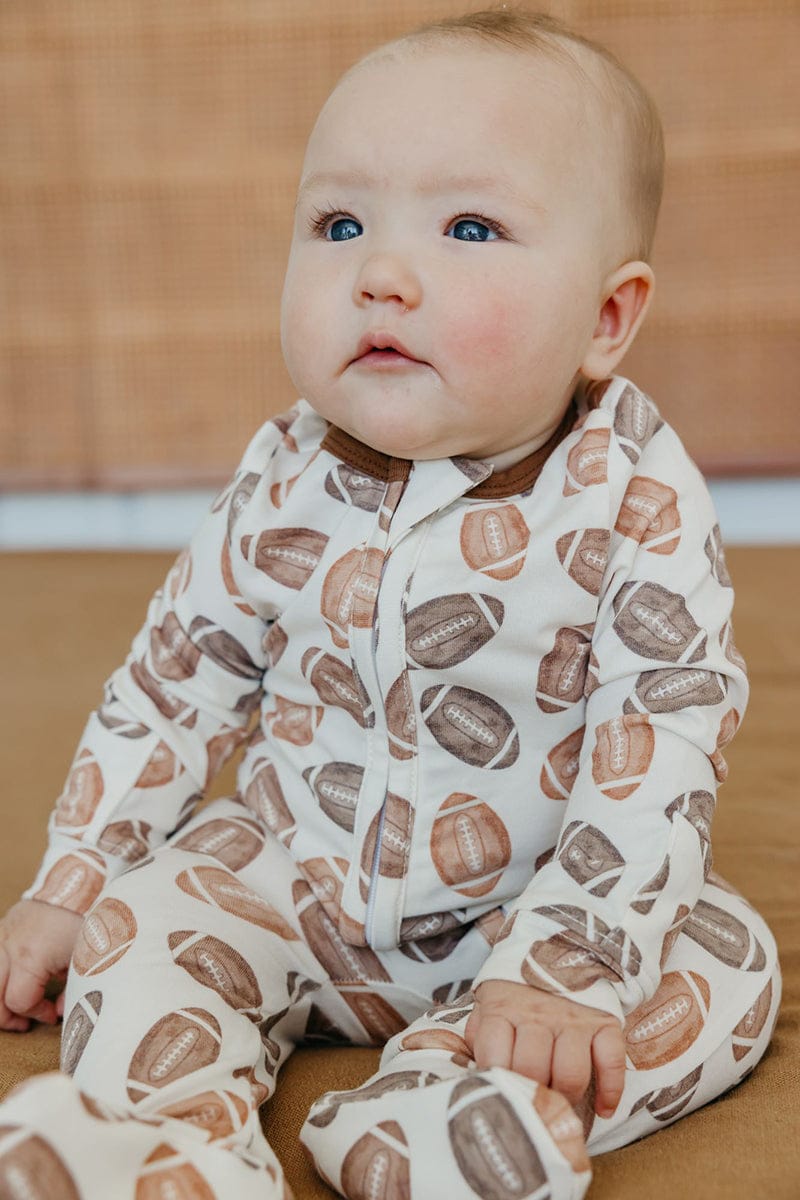 Copper Pearl Zip-up Footie - Blitz (12-18M) - X003QELBGF