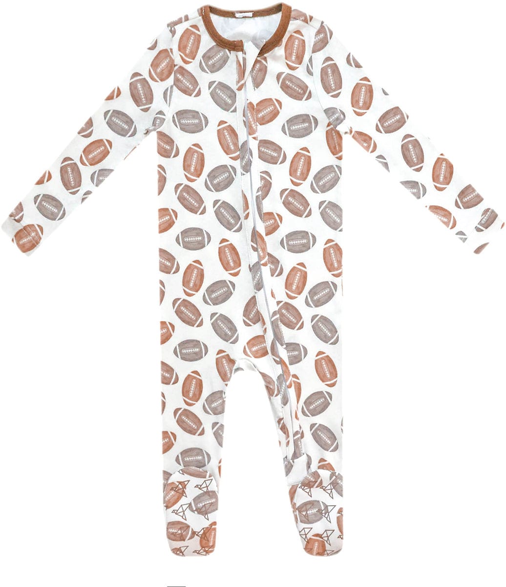 Copper Pearl Zip-up Footie - Blitz (12-18M) - X003QELBGF