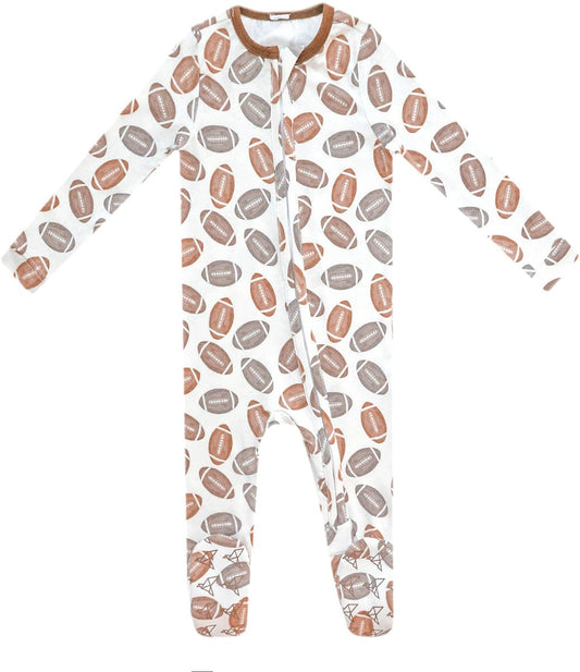 Copper Pearl Zip-up Footie - Blitz (18-24M) - X003QERJTN