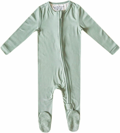 Copper Pearl Zip-up Footie - Briar (12-18M) - X003QELBBP
