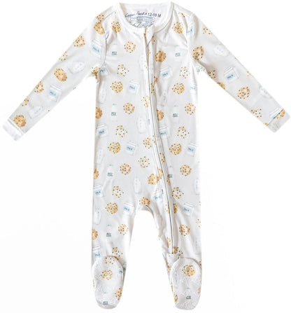 Copper Pearl Zip-up Footie - Chip (6-12M) - X003QERJ1V