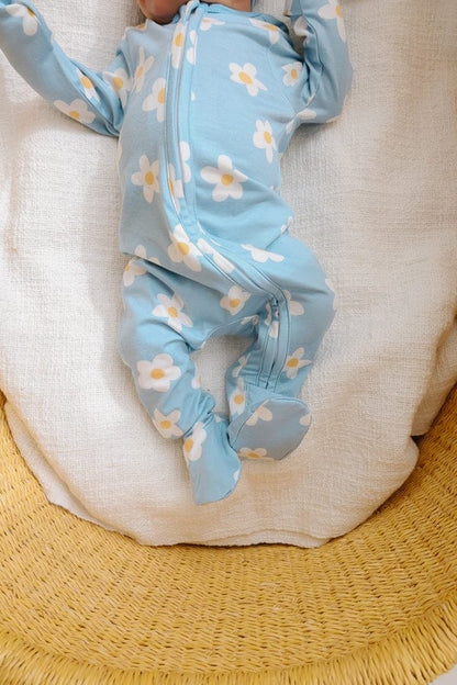Copper Pearl Zip-up Footie, Della (0-3M) - X003ZXW927