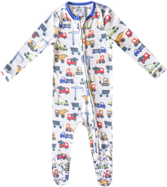 Copper Pearl Zip-up Footie - Diesel (6-12M) - X003QELBS3