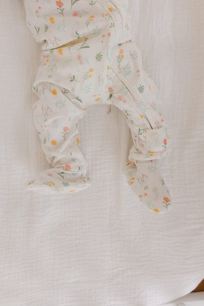 Copper Pearl Zip-up Footie, Mabel (0-3M) - X003ZY14NB