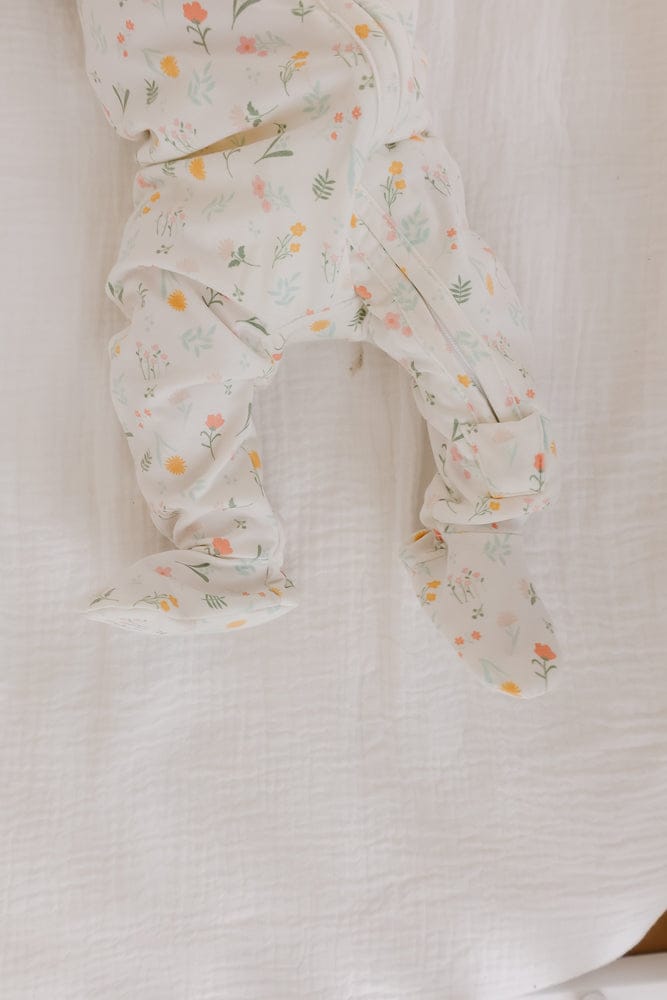 Copper Pearl Zip-up Footie - Mabel (3-6M) - X003ZY0NAB
