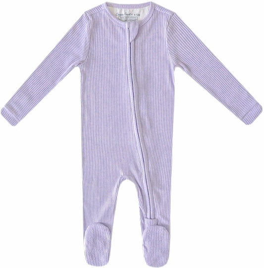 Copper Pearl Zip-up Footie, Periwinkle (0-3M) - X003V4NAUF