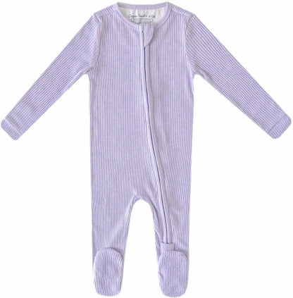 Copper Pearl Zip-up Footie, Periwinkle (3-6M) - X003V4NAEV