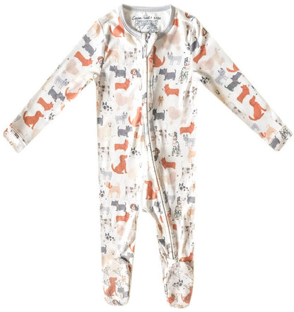 Copper Pearl Zip-up Footie - Rufus (12-18M) - X003V4HSXF