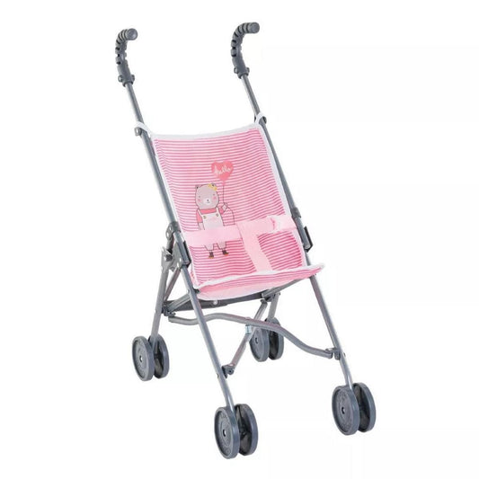 Corolle Umbrella Doll Stroller - Pink Stripe - 141640