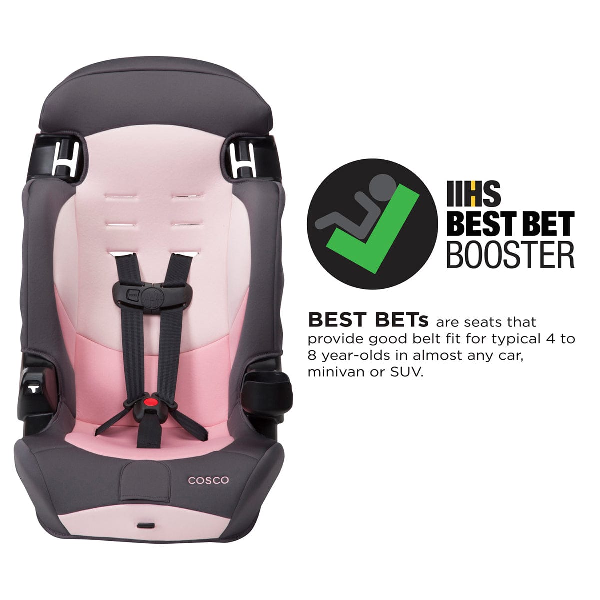 Cosco Finale DX 2-in-1 Harness Booster Car Seat - Sweetberry - BC121EJG