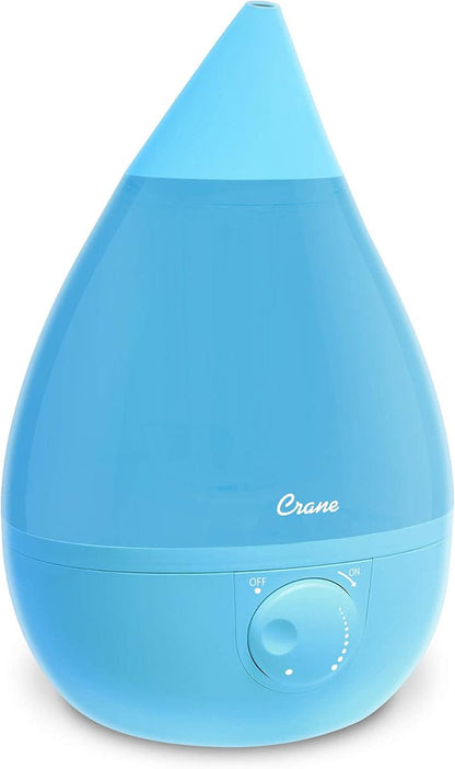Crane 1 Gal. Drop Cool Mist Humidifier for Medium to Large Rooms - Aqua - EE-5301B