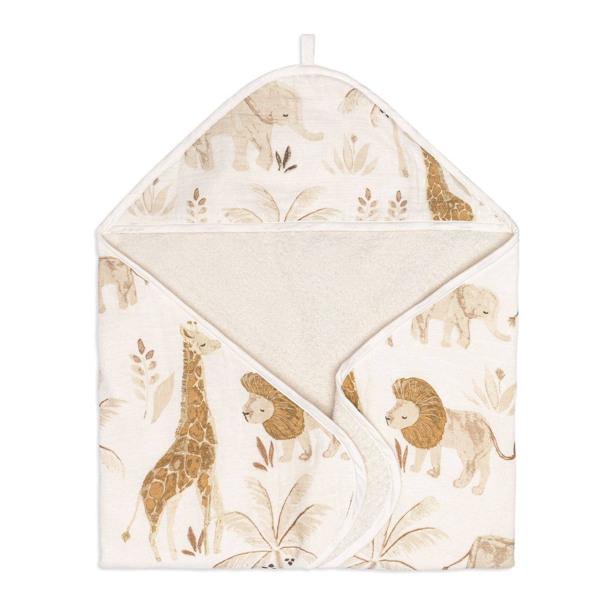 Crane Baby Kendi Baby Hooded Towel - Safari Animal - Image 6