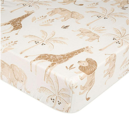 Crane Baby Kendi Crib Sheet - Animal - BC-120CFS-2