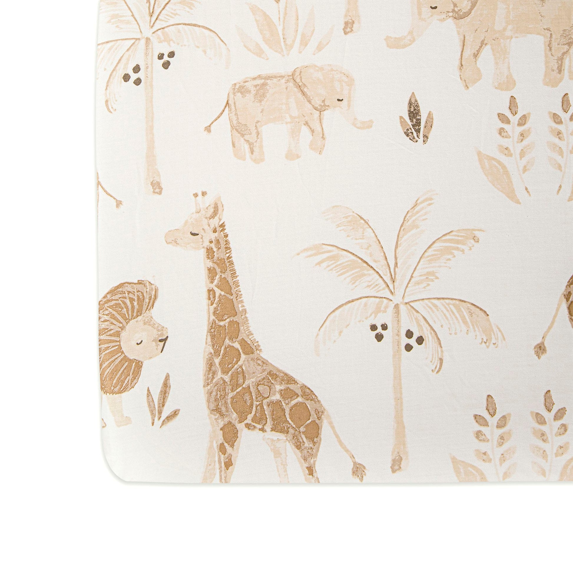 Crane Baby Kendi Crib Sheet - Animal - BC-120CFS-2