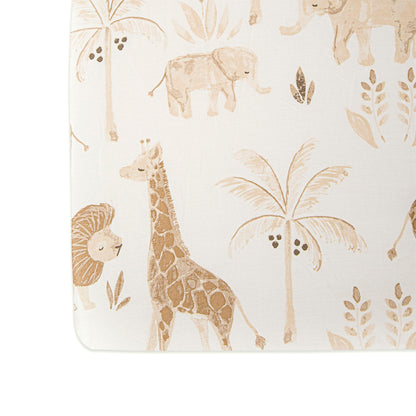 Crane Baby Kendi Crib Sheet - Animal - BC-120CFS-2