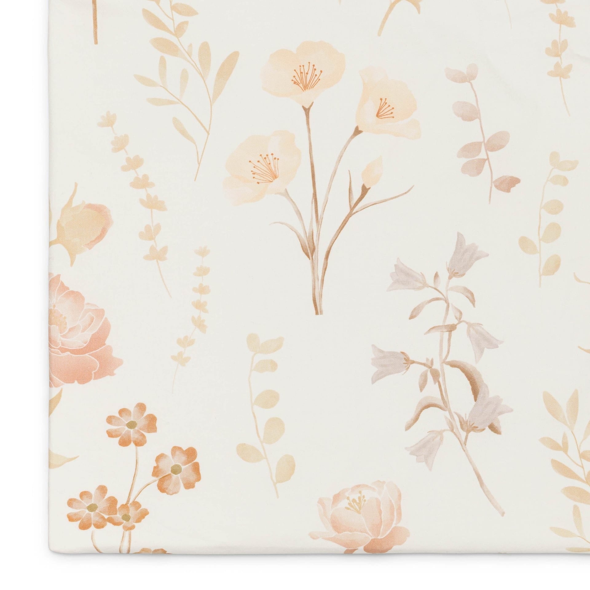 Crane Baby Violet Floral 100% Cotton Sateen Fitted Crib Sheet - BC-200CFS-1
