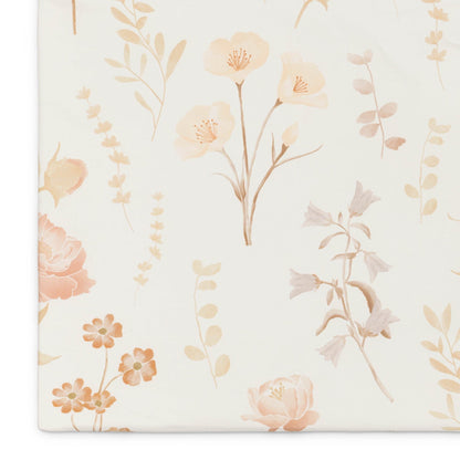 Crane Baby Violet Floral 100% Cotton Sateen Fitted Crib Sheet - BC-200CFS-1