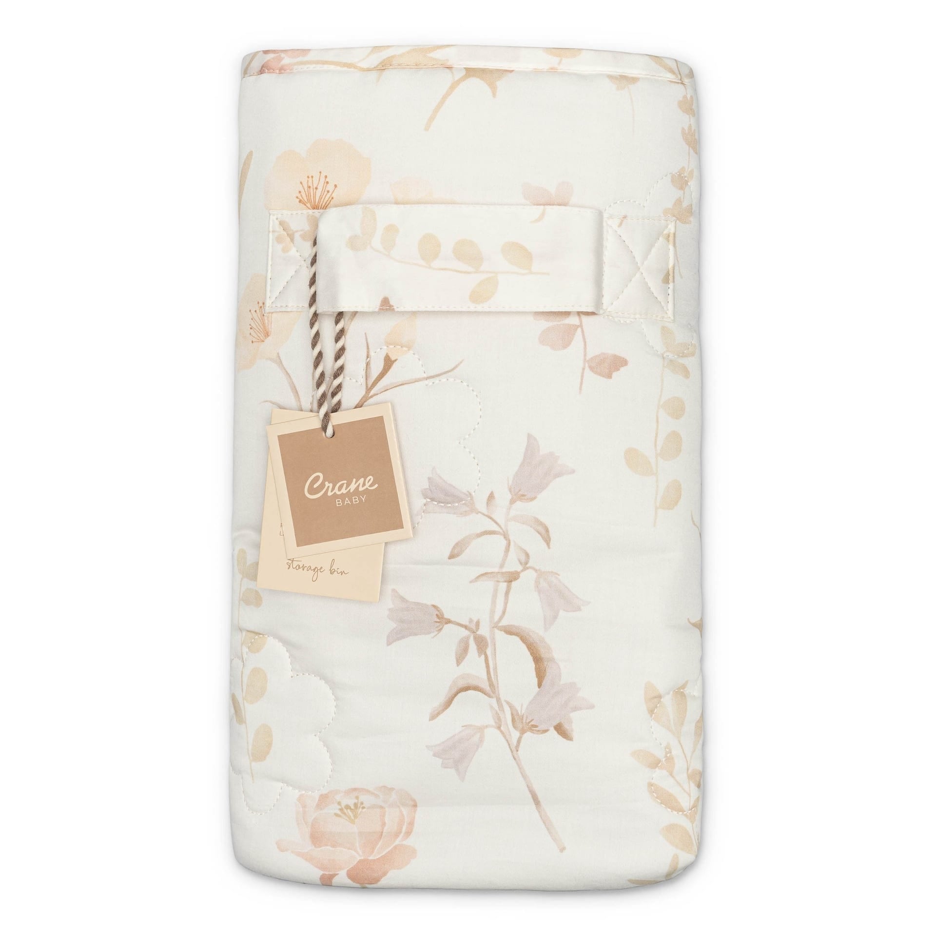 Crane Baby Violet Quilted Nursery Storage Bin - BC-200SB-1