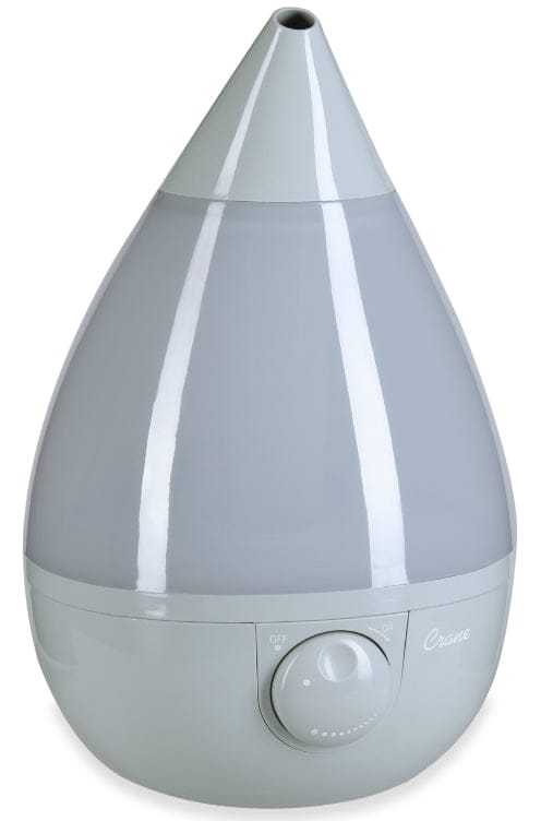 Crane Cool Mist Drop Shape Humidifier - Gray - EE-5301GR