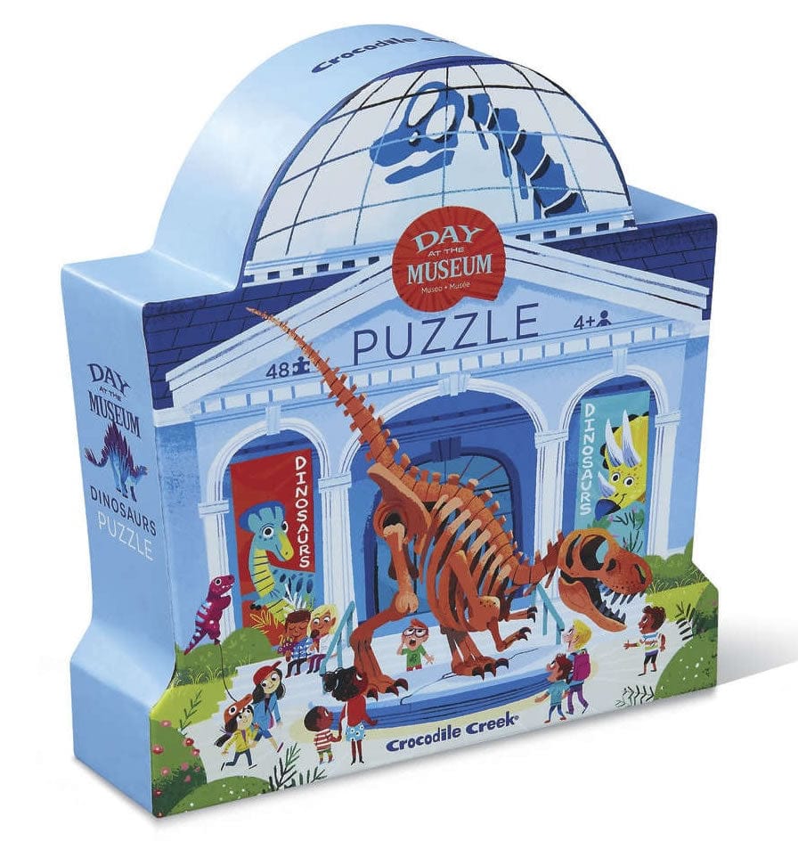 Crocodile Creek Day At The Museum Puzzle - Dinosaurs - 4063-1