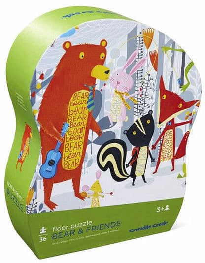 Crocodile Creek Floor Puzzle, 36-Piece - Bear & Friends - 4075-1