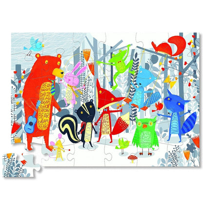 Crocodile Creek Floor Puzzle, 36-Piece - Bear & Friends - 4075-1