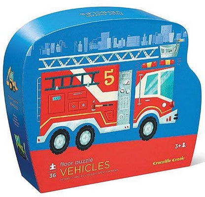 Crocodile Creek Floor Puzzle, 36-Piece - Vehicles - 4073-6
