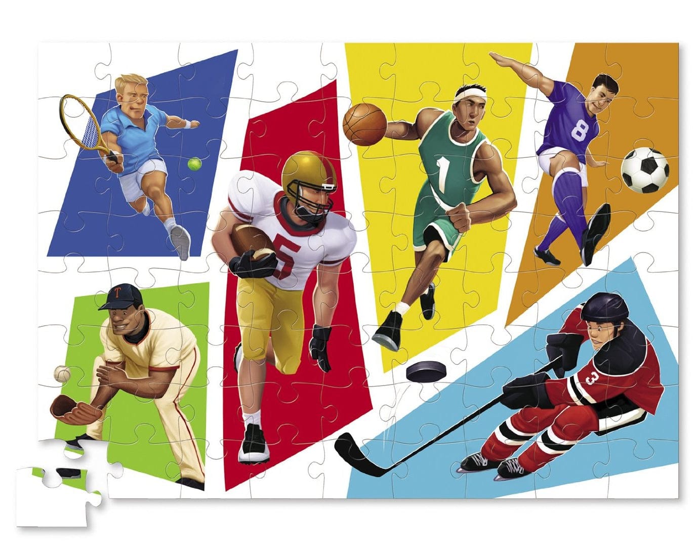 Crocodile Creek Floor Puzzle, 72-Piece - World of Sports - 4216-2