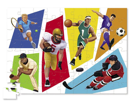 Crocodile Creek Floor Puzzle, 72-Piece - World of Sports - 4216-2