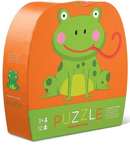 Crocodile Creek Mini Puzzle, 12-Piece - Hungry Frog - 4114-7