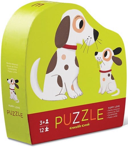 Crocodile Creek Mini Puzzle, 12-Piece - Puppy Love - 4114-6