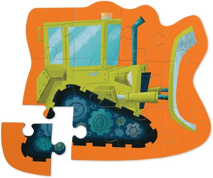 Crocodile Creek Mini Shaped Box Puzzle - Dozer - 4115-6