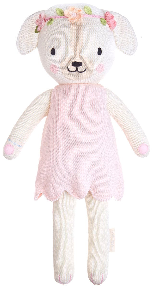 Cuddle+Kind Hand Knit Doll - Charlotte the Dog, 20" - DOGCHA001