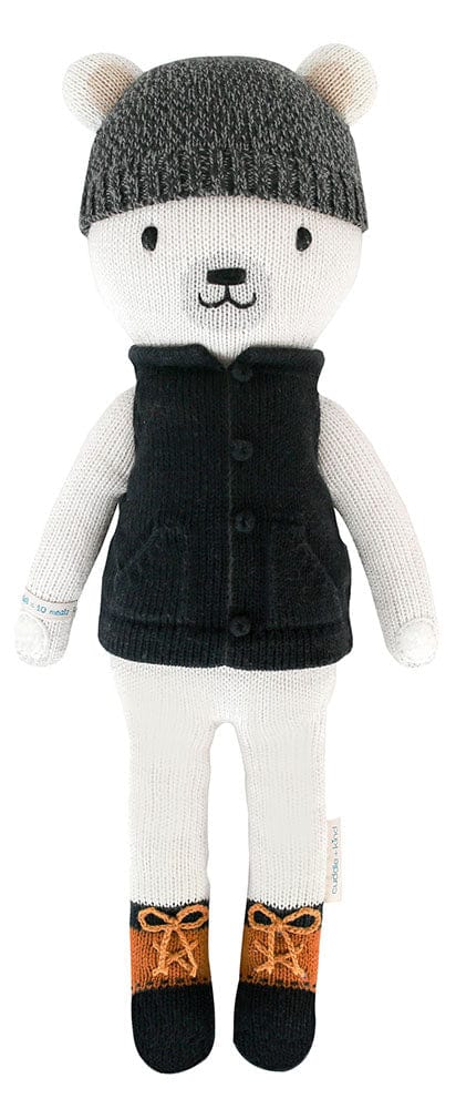 Cuddle+Kind Hand Knit Doll - Mini Hudson the Polar Bear, 13"