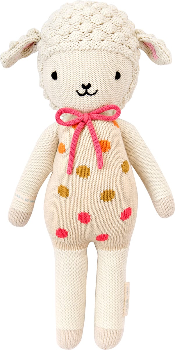 Cuddle+Kind Hand Knit Doll - Mini Lucy the Lamb, 13" - LAMLUCMIN2