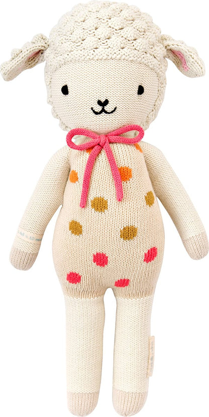 Cuddle+Kind Hand Knit Doll - Mini Lucy the Lamb, 13" - LAMLUCMIN2