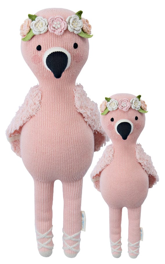 Cuddle+Kind Hand Knit Doll - Mini Penelope the Flamingo, 13