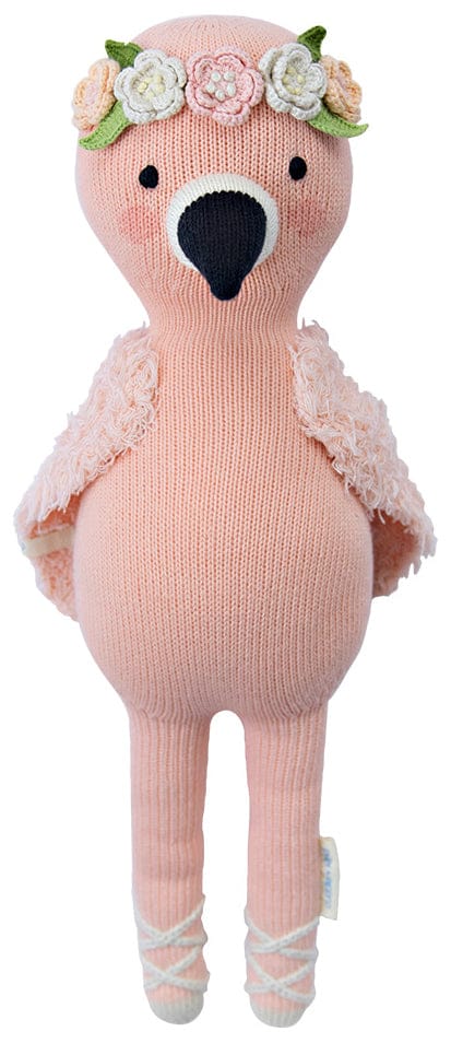 Cuddle+Kind Hand Knit Doll - Mini Penelope the Flamingo, 13" - FLAPENMIN2