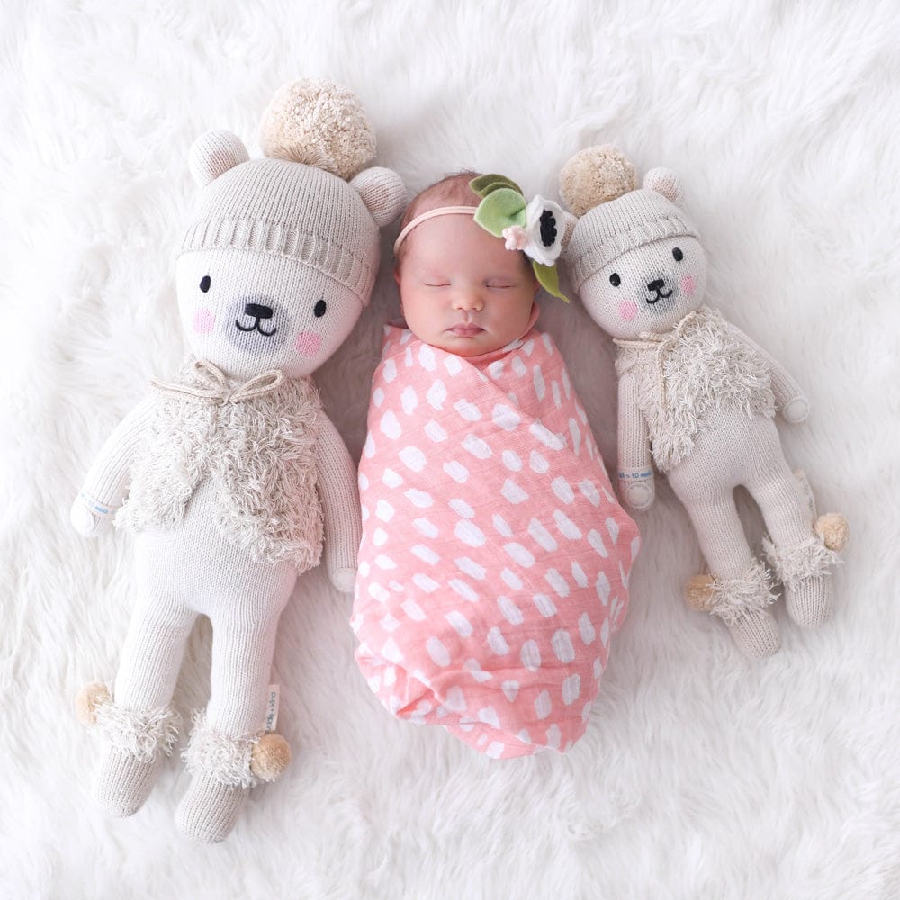 Cuddle+Kind Hand Knit Doll - Mini Stella the Polar Bear, 13" - POLSTEMIN2