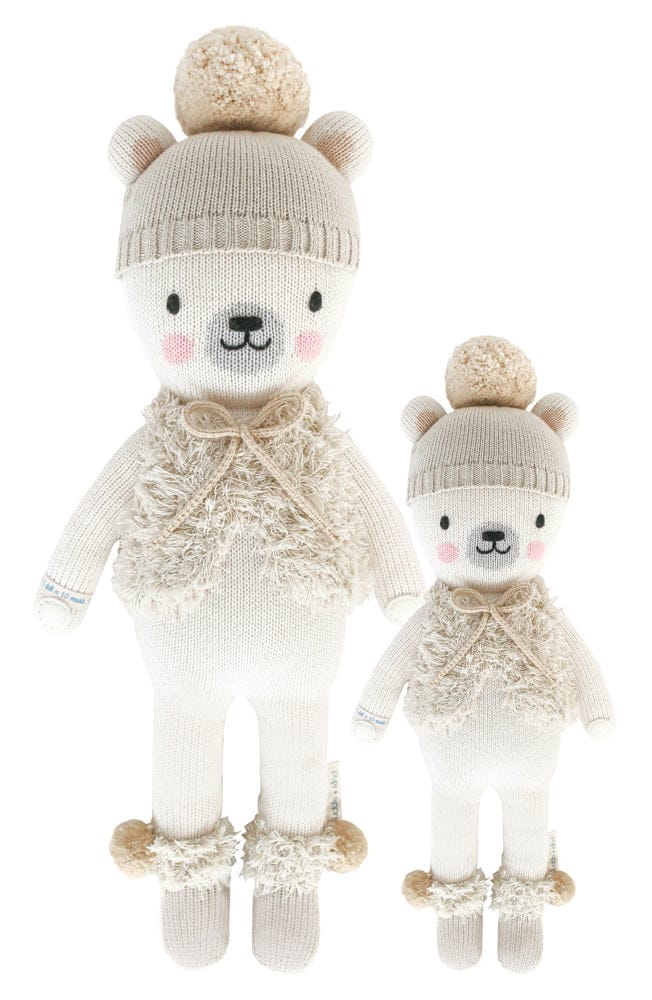 Cuddle+Kind Hand Knit Doll - Mini Stella the Polar Bear, 13" - POLSTEMIN2