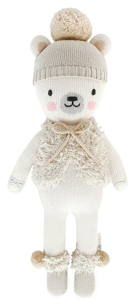 Cuddle+Kind Hand Knit Doll - Mini Stella the Polar Bear, 13" - POLSTEMIN2