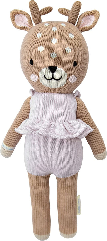 Cuddle+Kind Hand Knit Doll - Mini Violet the Fawn, 13" - FAWVIOMIN2